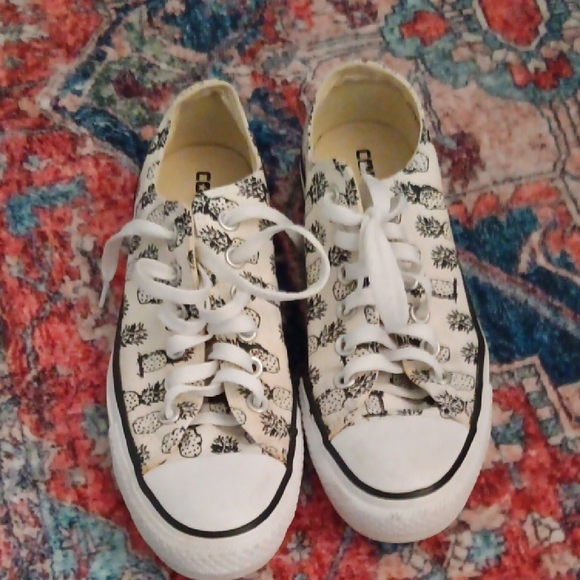 Converse Shoes - Converse Womens Black and White Pineapple Sneakers
